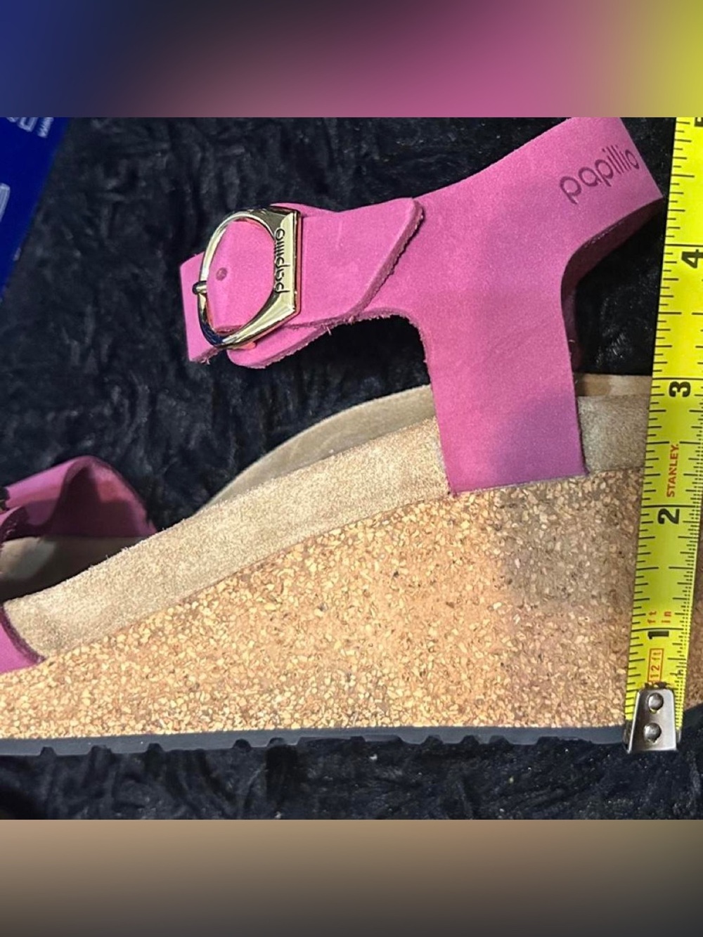 Birkenstock 💅🌴 Papillio Soley Ring Buckle Wedge Pink Ankle Strap 36 37 38 39 40 - Picture 13 of 14